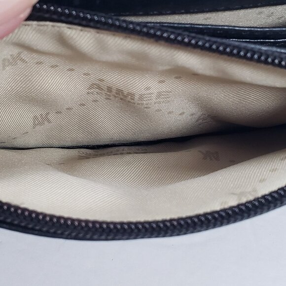 Aimee Kestenberg Crossbody Purse Bag Handbag Black Leather - Picture 7 of 11